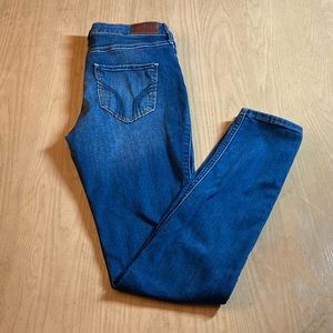 Hollister High Rise Super Skinny Classic Stretch Faded Medium Wash Jeans